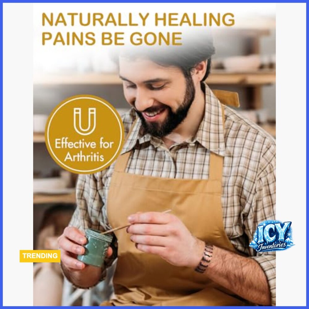 Solid Copper Magnetic Bracelet With Double-Row St… - image 5